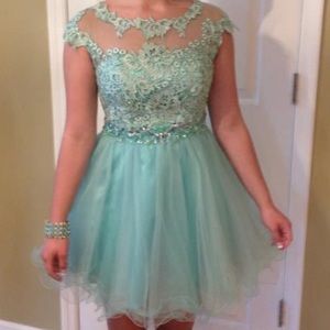 sparkly tulle mesh formal/homecoming dress